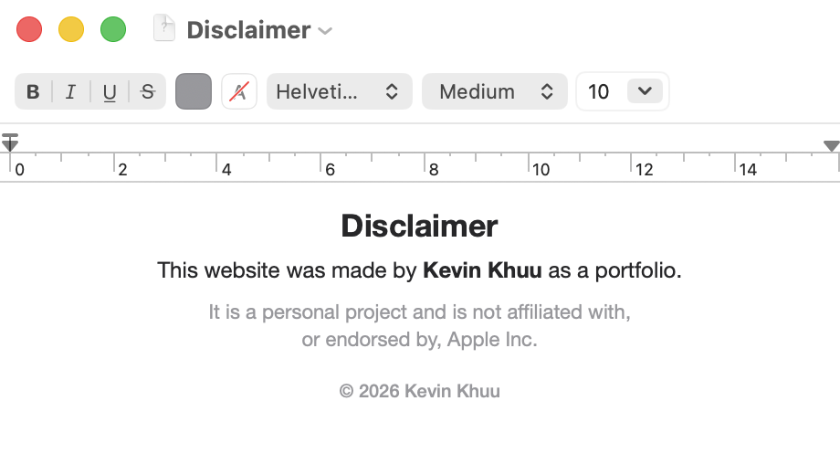 Disclaimer